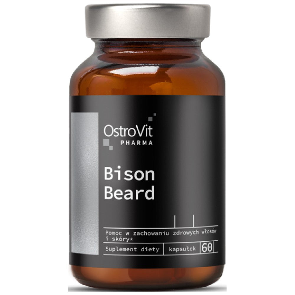 Bison Beard / Men's Beard Care 60 капсули  OstroVit - Nutra Best Bulgaria