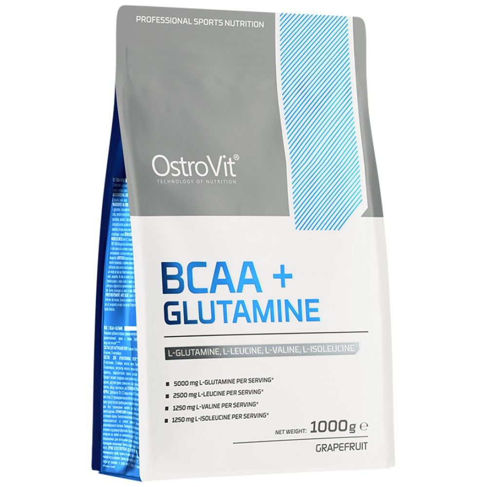BCAA + GLUTAMINE Powder - 200 грама  OstroVit - Nutra Best Bulgaria