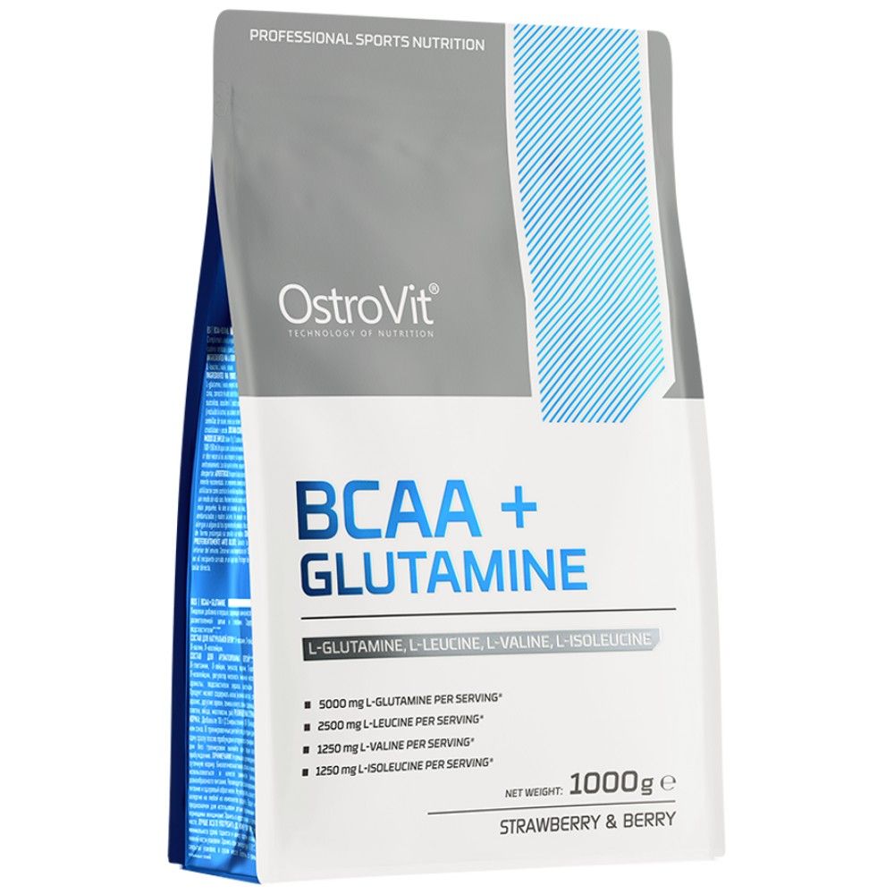 BCAA + GLUTAMINE Powder - 1000 грама  OstroVit - Nutra Best Bulgaria