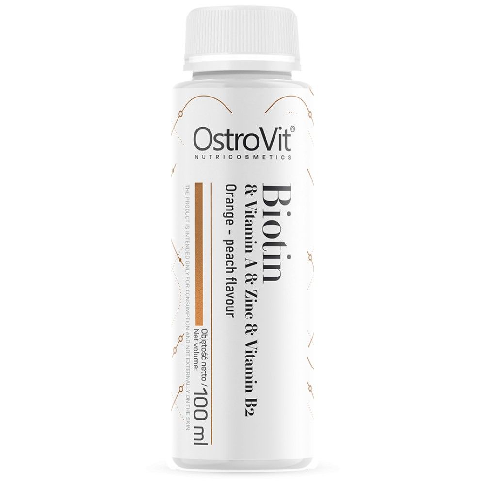 Biotin & Vitamin A & Zinc & Vitamin B2 Shot - 100 мл  OstroVit - Nutra Best Bulgaria