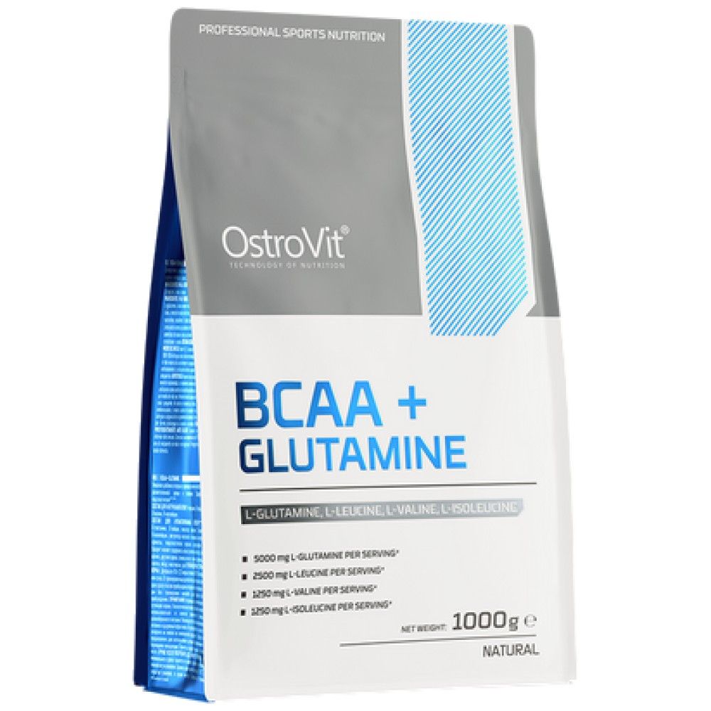 BCAA + GLUTAMINE Powder - 1000 грама  OstroVit - Nutra Best Bulgaria