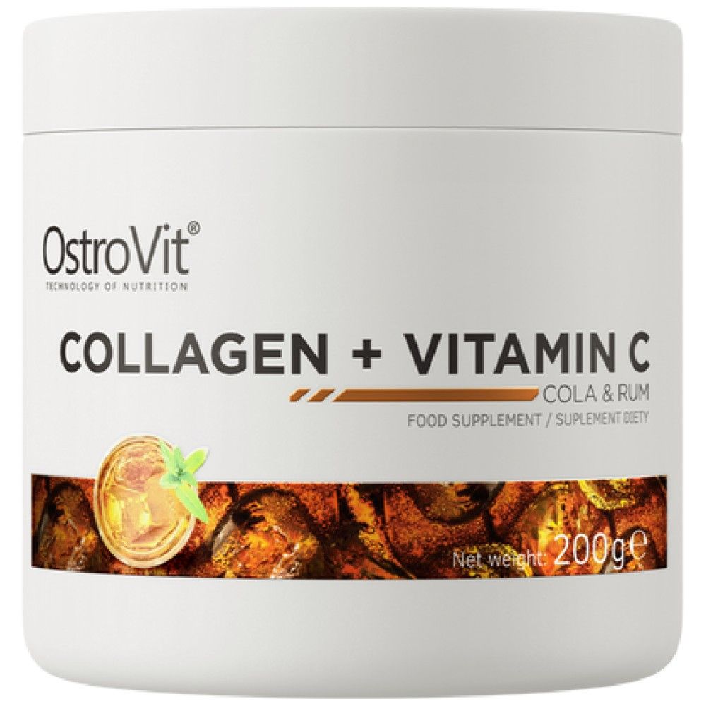 Collagen + Vitamin C / Powder - 200 грама  OstroVit - Nutra Best Bulgaria
