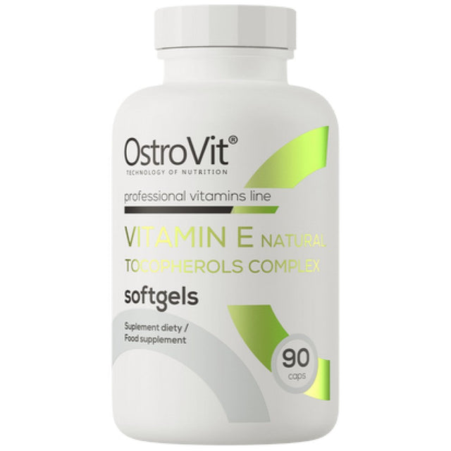 Vitamin E / Natural Tocopherols Complex 90 Гел капсули  OstroVit - Nutra Best Bulgaria