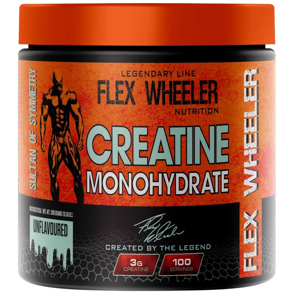 Creatine Monohydrate | with Vitamin B-6 - 300 грама  Flex Wheeler Signature Series - Nutra Best Bulgaria