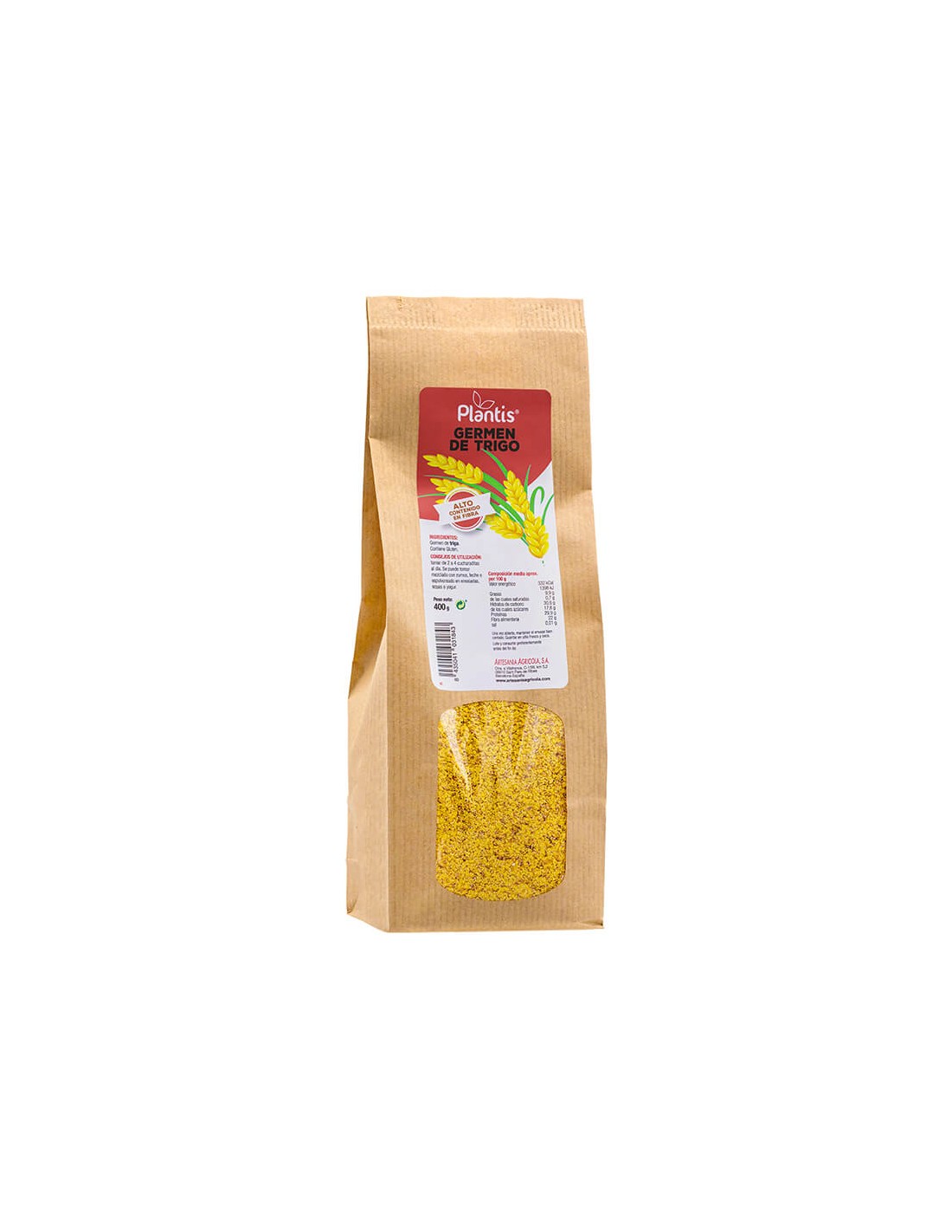 Пшеничен зародиш (суров) – общоукрепващ и тонизиращ ефект - Germen De Trigo, 400 g  Artesania Agricola - Nutra Best Bulgaria