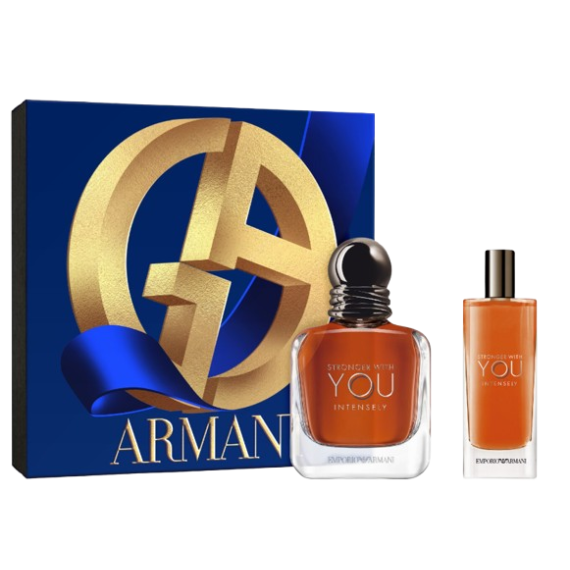 Armani Stronger With You Intensely ЕDP 100 ml + EDP 15 ml H  Armani - Nutra Best Bulgaria