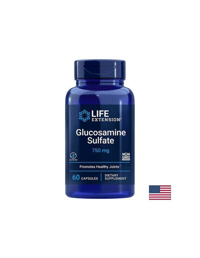Glucosamine Sulfate / Глюкозамин сулфат, 60 капсули  Life Extension - Nutra Best Bulgaria