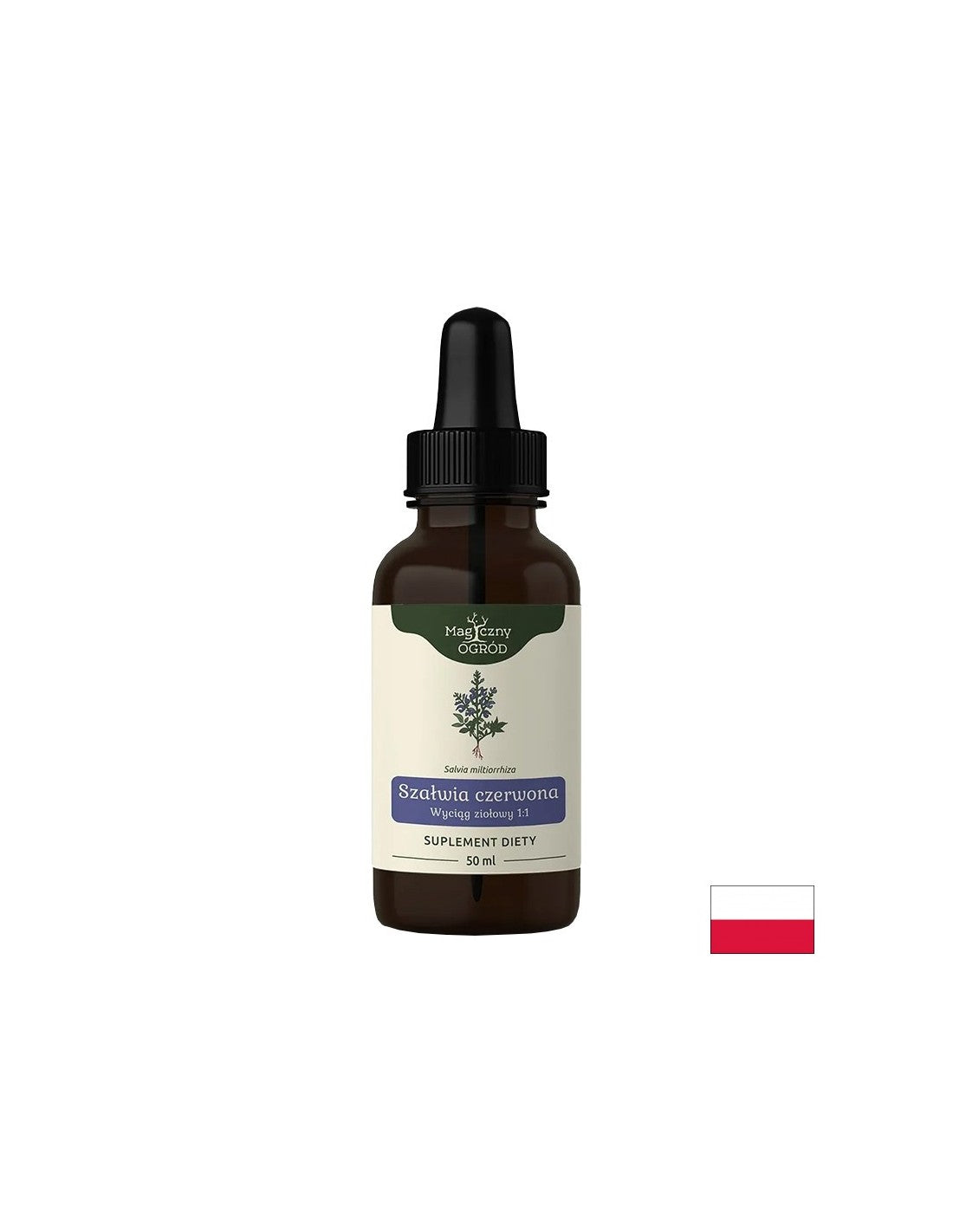 Грижа за сърцето и черния дроб - Червена салвия, тинктура, 50 ml  Nanga - Nutra Best Bulgaria