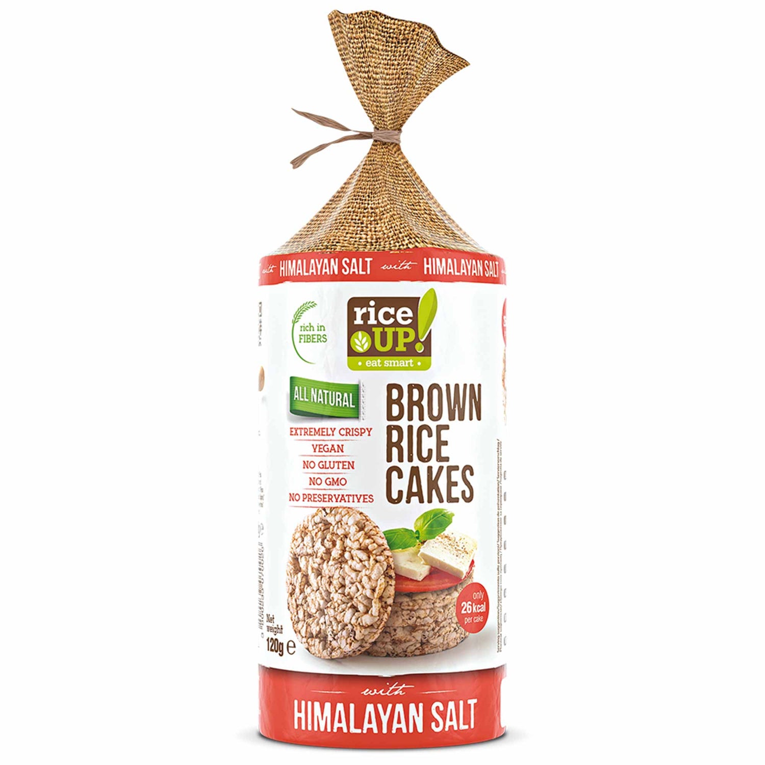 RiceUP! Brown Rice Cakes - 120g  RiceUP! - Nutra Best Bulgaria