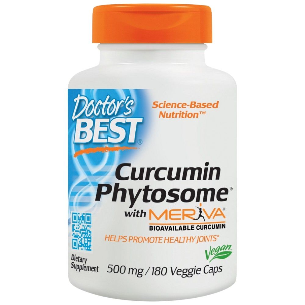 BEST Curcumin Phytosome 500 mg / with Meriva - 180 капсули  Doctor’s Best - Nutra Best Bulgaria