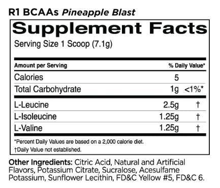BCAAs | 100% Micronized 2:1:1 BCAA Formula - 240 грама  Rule1 - Nutra Best Bulgaria