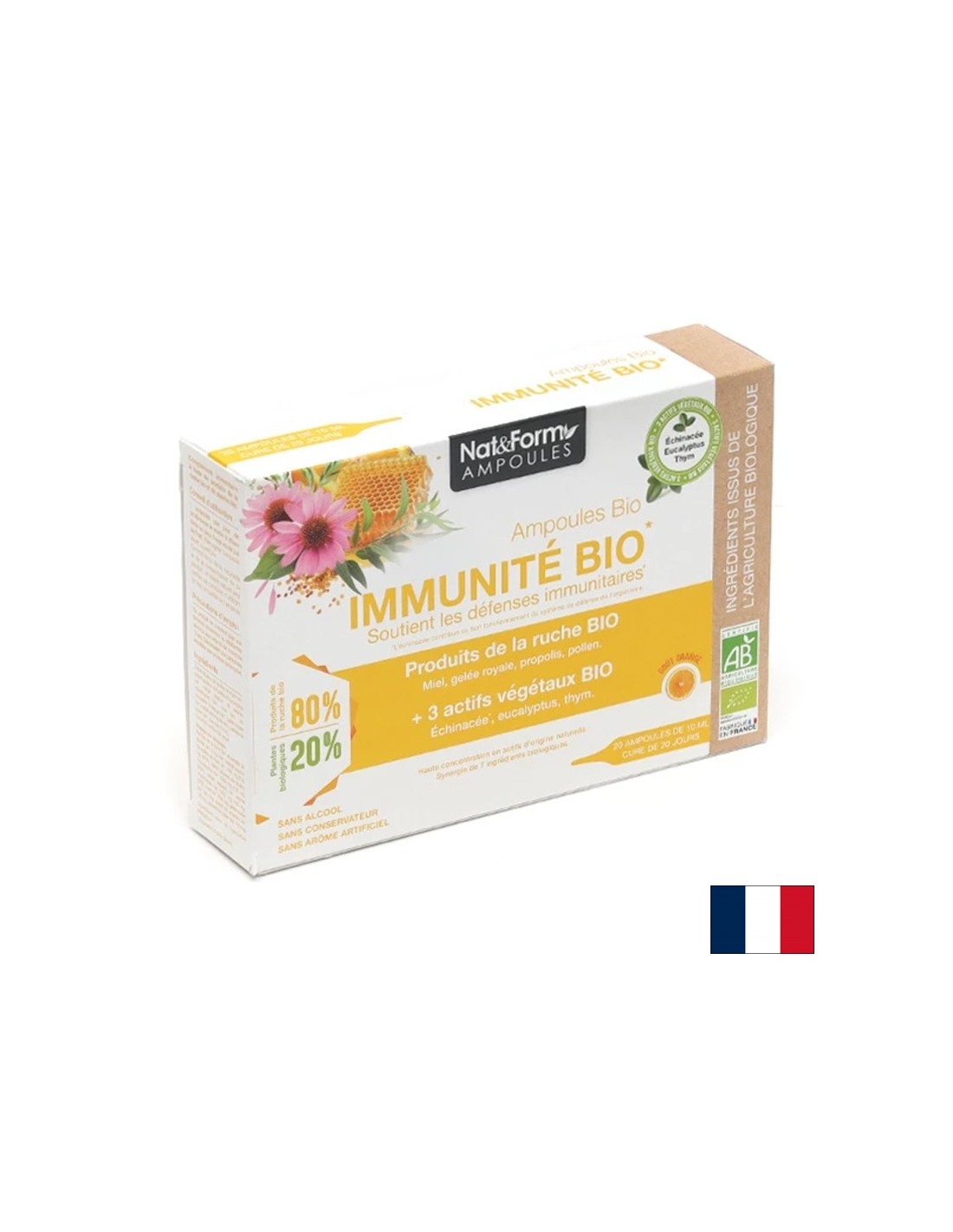 Имунитет - Ampoile Immunite BIO, 20 ампули за пиене  Nat&Form - Nutra Best Bulgaria