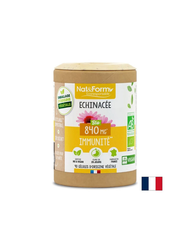 Имунитет - Ехинацея, 90 капсули  Nat&Form - Nutra Best Bulgaria