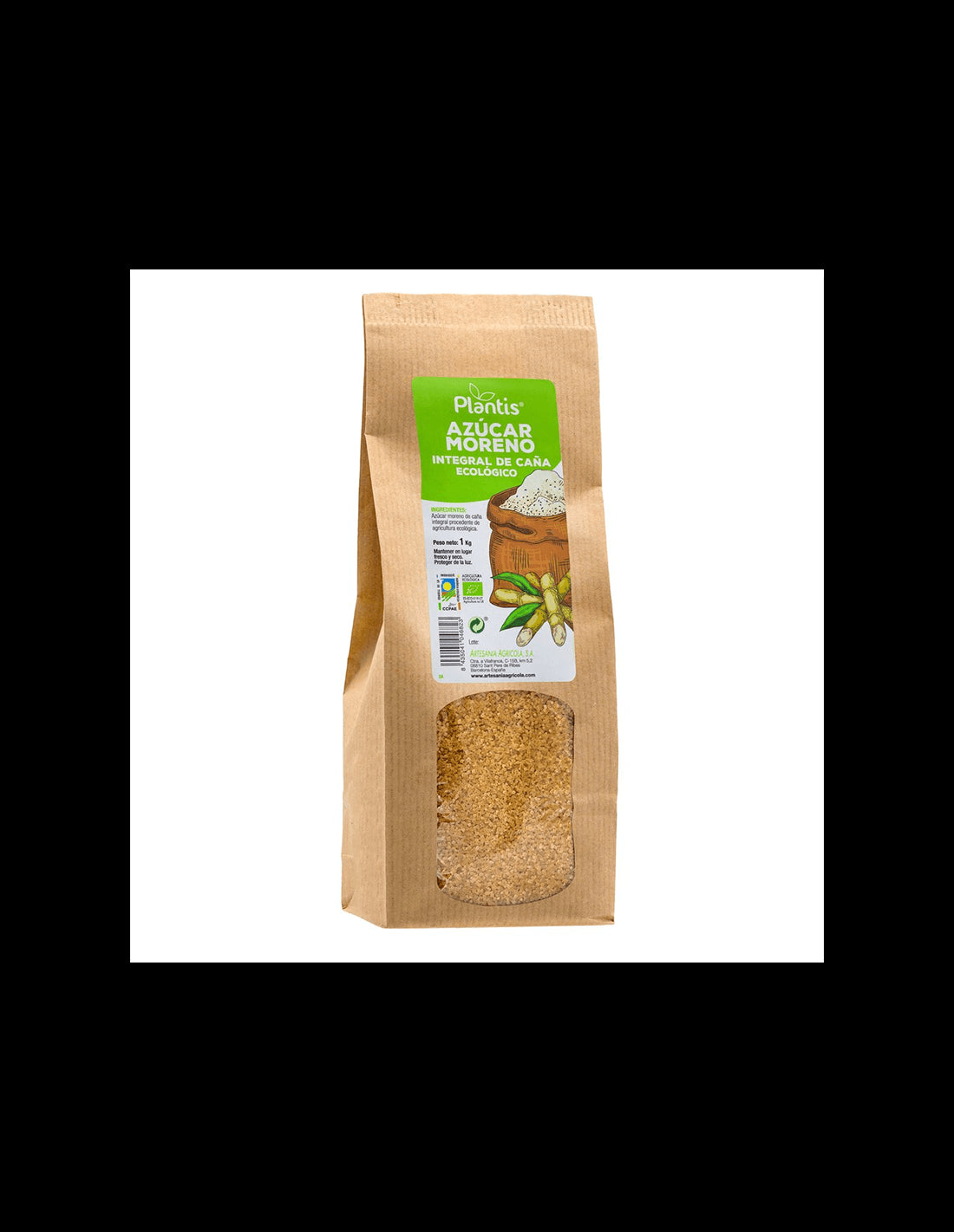 Кафява тръстикова захар, 1 kg  Artesania Agricola - Nutra Best Bulgaria
