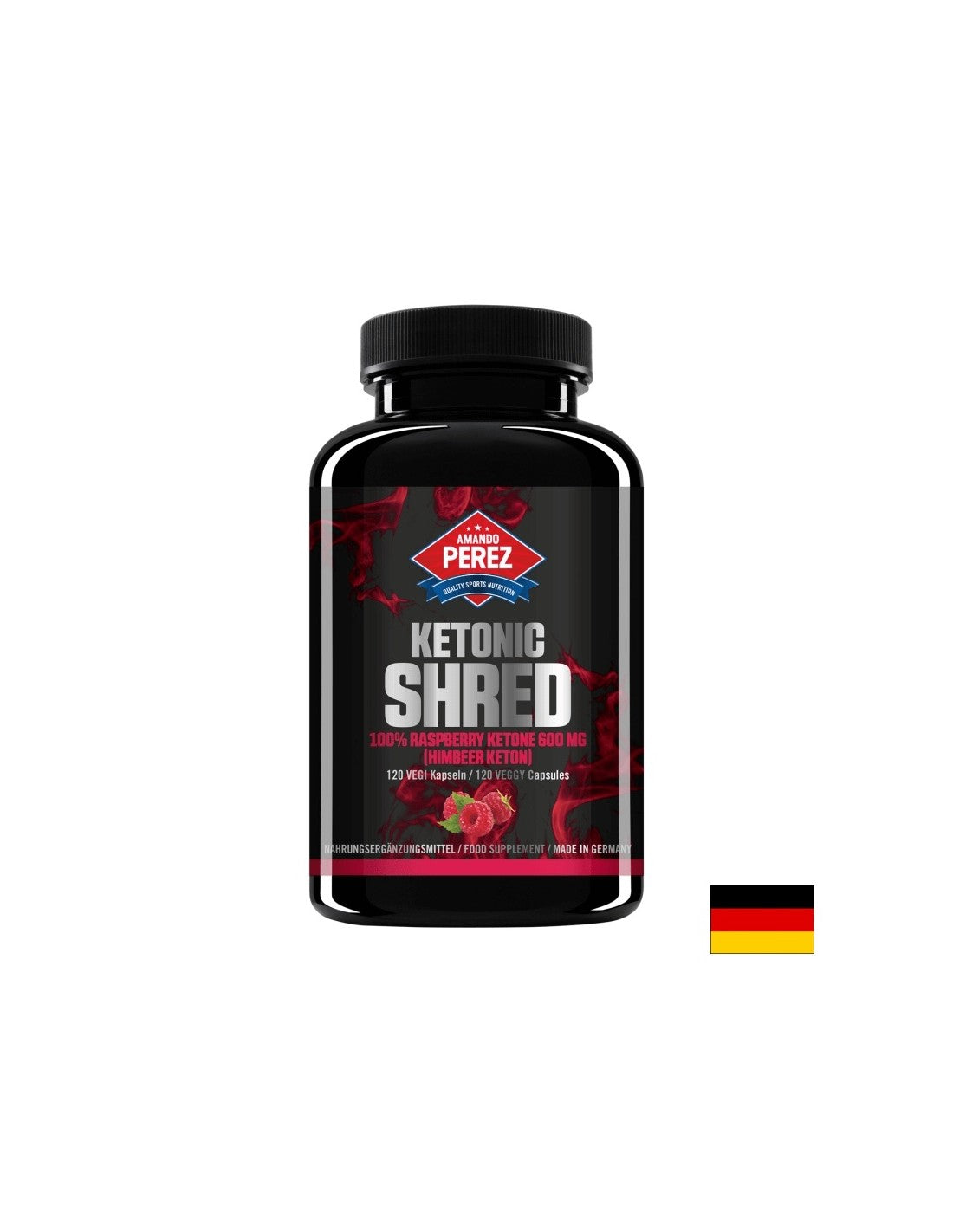 Малинови кетони – изгаряне на мазнините и отслабване, 1200 mg, 120 капсули за 2 месеца прием  Vitabay - Nutra Best Bulgaria