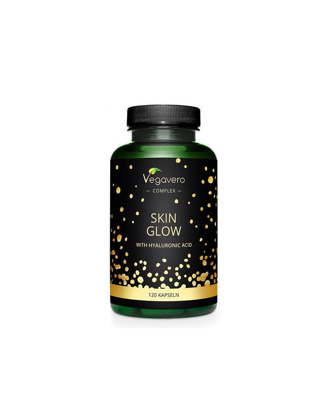 Формула за сияйна и млада кожа Skin Glow - Хиалуронова киселина, антиоксиданти, ниацин и билки, 120 капсули за 40 дни прием  Vegavero - Nutra Best Bulgaria