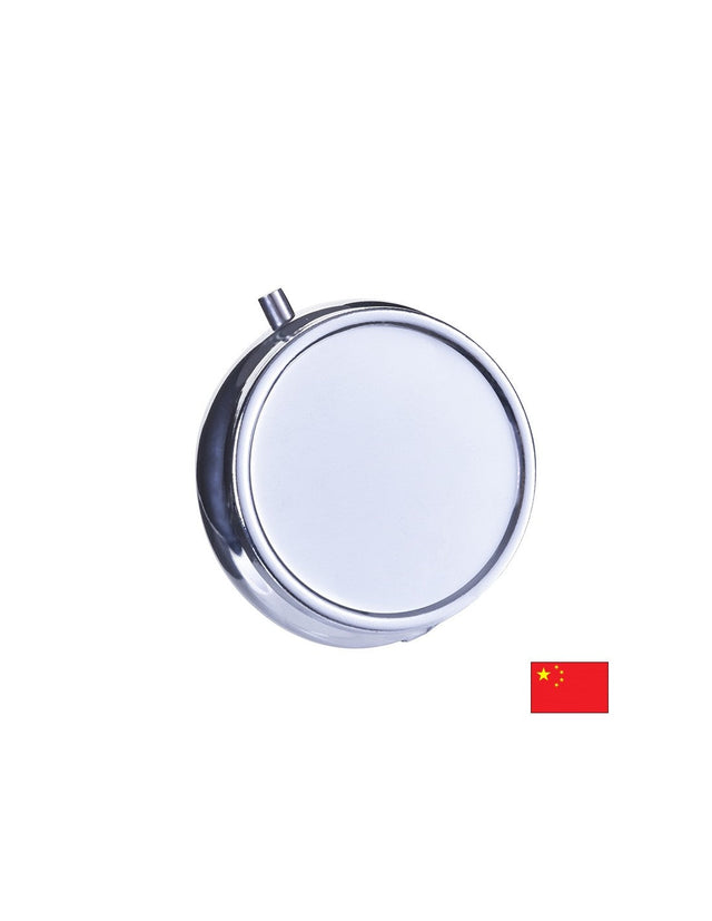 Кръгла метална кутия за лекарства, без разделители  Pill Box - Nutra Best Bulgaria