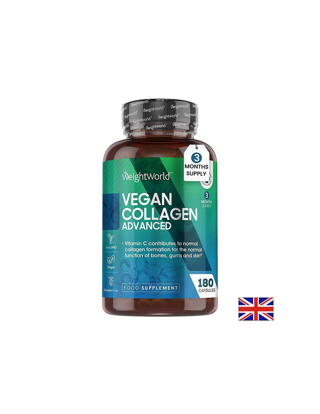 Красива кожа, здрави стави - Веган Колаген, 180 капсули - Vegan Collagen  WeightWorld - Nutra Best Bulgaria