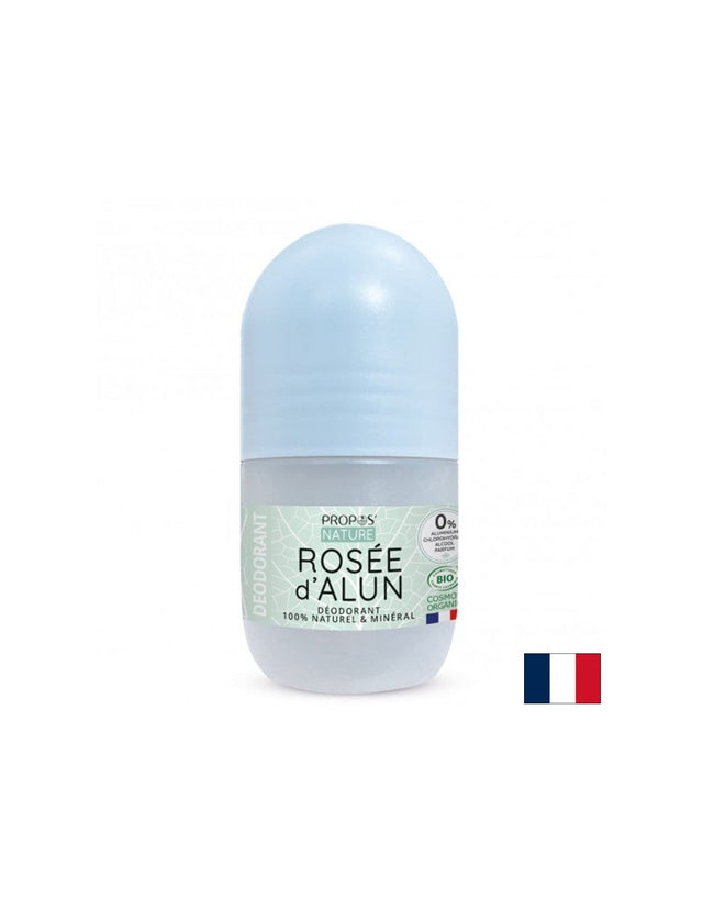 Кристален рол-он против изпотяване (с алунит с алое вера и флорална вода от розов и портокалов цвят), БИО, 50 ml  Propos Nature - Nutra Best Bulgaria