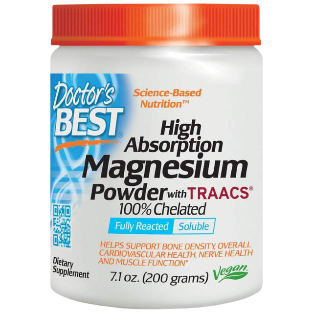 BEST High Absorption Magnesium Powder with TRAACS - 200 грама  Doctor’s Best - Nutra Best Bulgaria