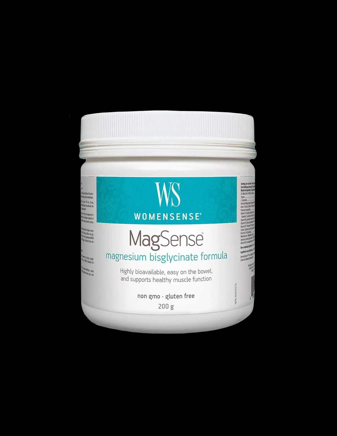 WomenSense Magnesium Bisglycinate Powder - 200 грама  Natural Factors - Nutra Best Bulgaria