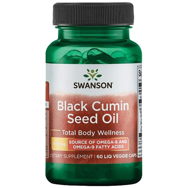 Black Cumin Seed Oil 500 mg - 60 Гел капсули  Swanson - Nutra Best Bulgaria