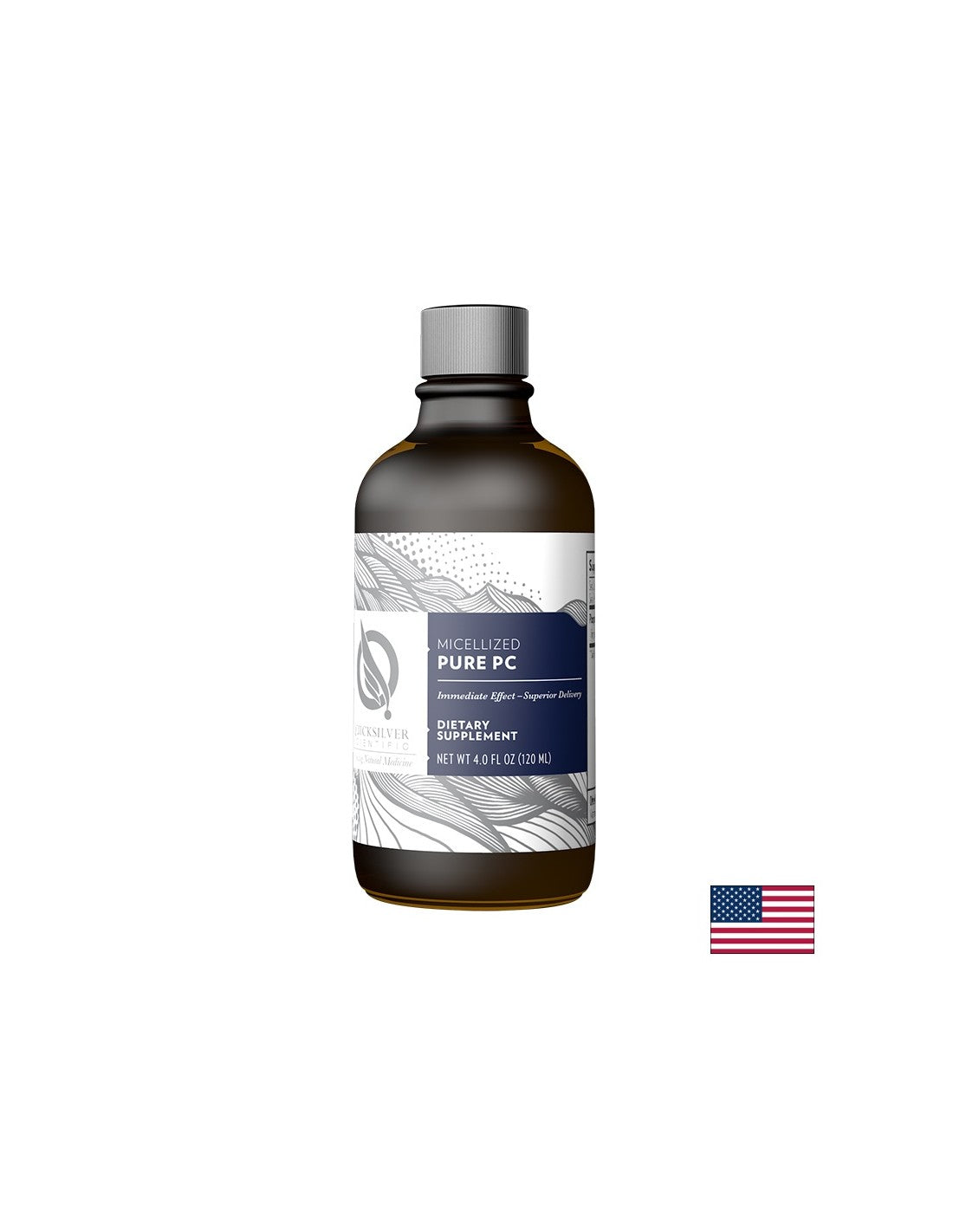 Мицелизиран фосфатидилхолин – памет и фокус - Оптимална абсорбция и ефикасност, 120 ml, 24 дози  Quicksilver - Nutra Best Bulgaria