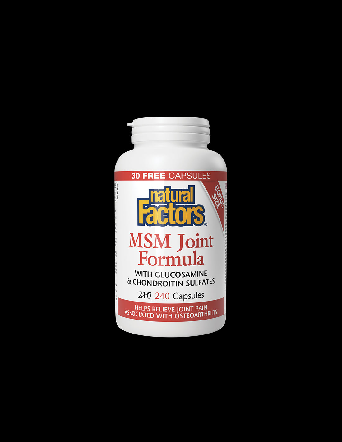 МСМ формула за стави (с глюкозамиин и хондроитин сулфат), 240 капсули Natural Factors  Natural Factors - Nutra Best Bulgaria