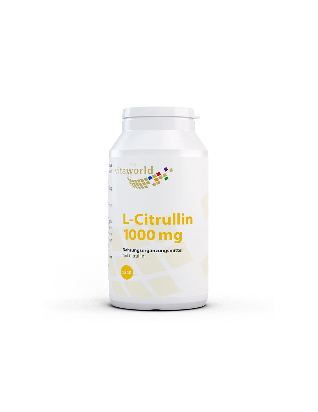 Мускулна функция, възстановяване - Л-Цитрулин (L-Citrulin), 1000 mg x 240 таблетки  Vita World - Nutra Best Bulgaria
