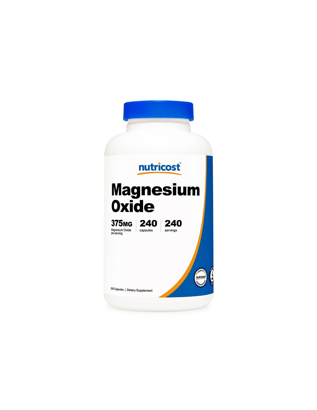 Мускулна, нервна и отделителна система - Магнезий оксид, 375 mg x 240 капсули  Nutricost - Nutra Best Bulgaria