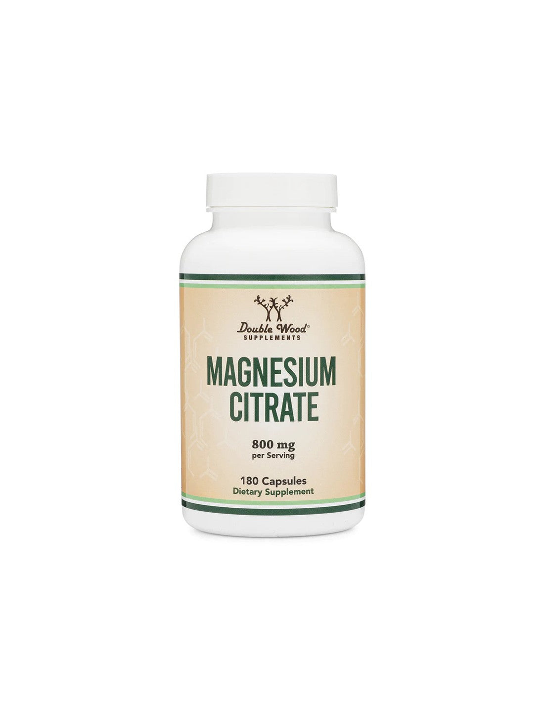 Нервна система и мускулатура - Magnesium Citrate Магнезий (цитрат), 180 капсули Double Wood  Double Wood - Nutra Best Bulgaria