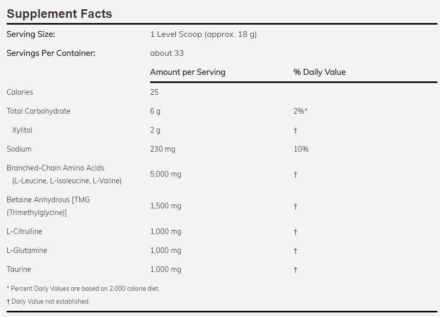 BCAA Big 6 Powder - 600 грама  NOW Foods - Nutra Best Bulgaria