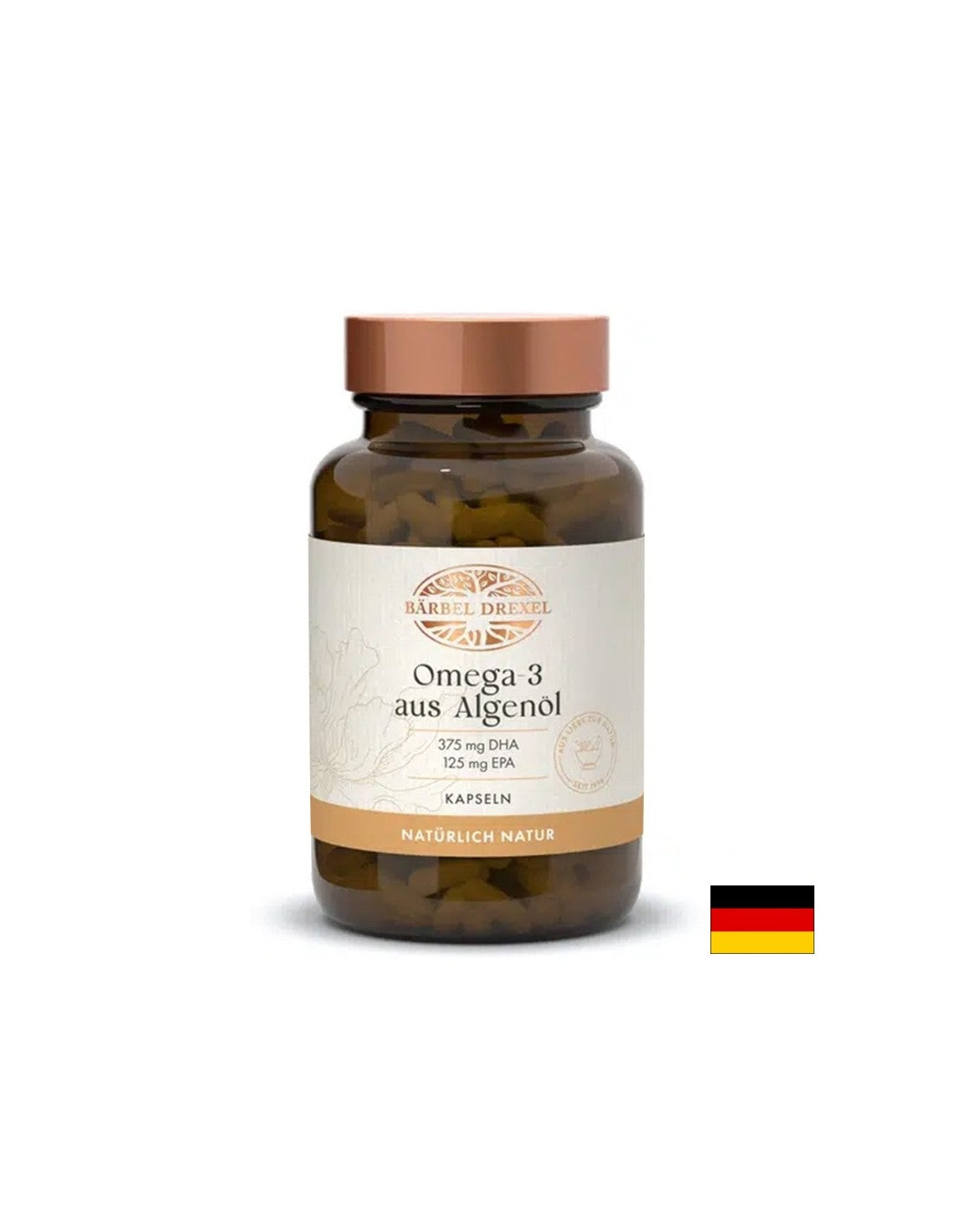 Омега-3 от водорасли (375 mg DHA/ 125 mg EPA) - За концентрация, зрение и здраво сърце, 500 mg х 30 капсули  Bärbel Drexel - Nutra Best Bulgaria