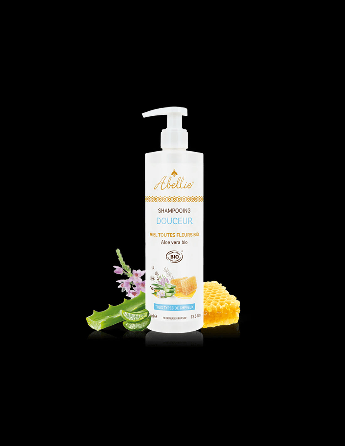 Омекотяващ шампоан за коса с мед и алое вера органик, 400 ml  Famille Mary - Nutra Best Bulgaria