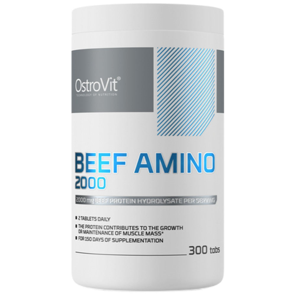 Beef Amino 2000 300 Таблетки  OstroVit - Nutra Best Bulgaria
