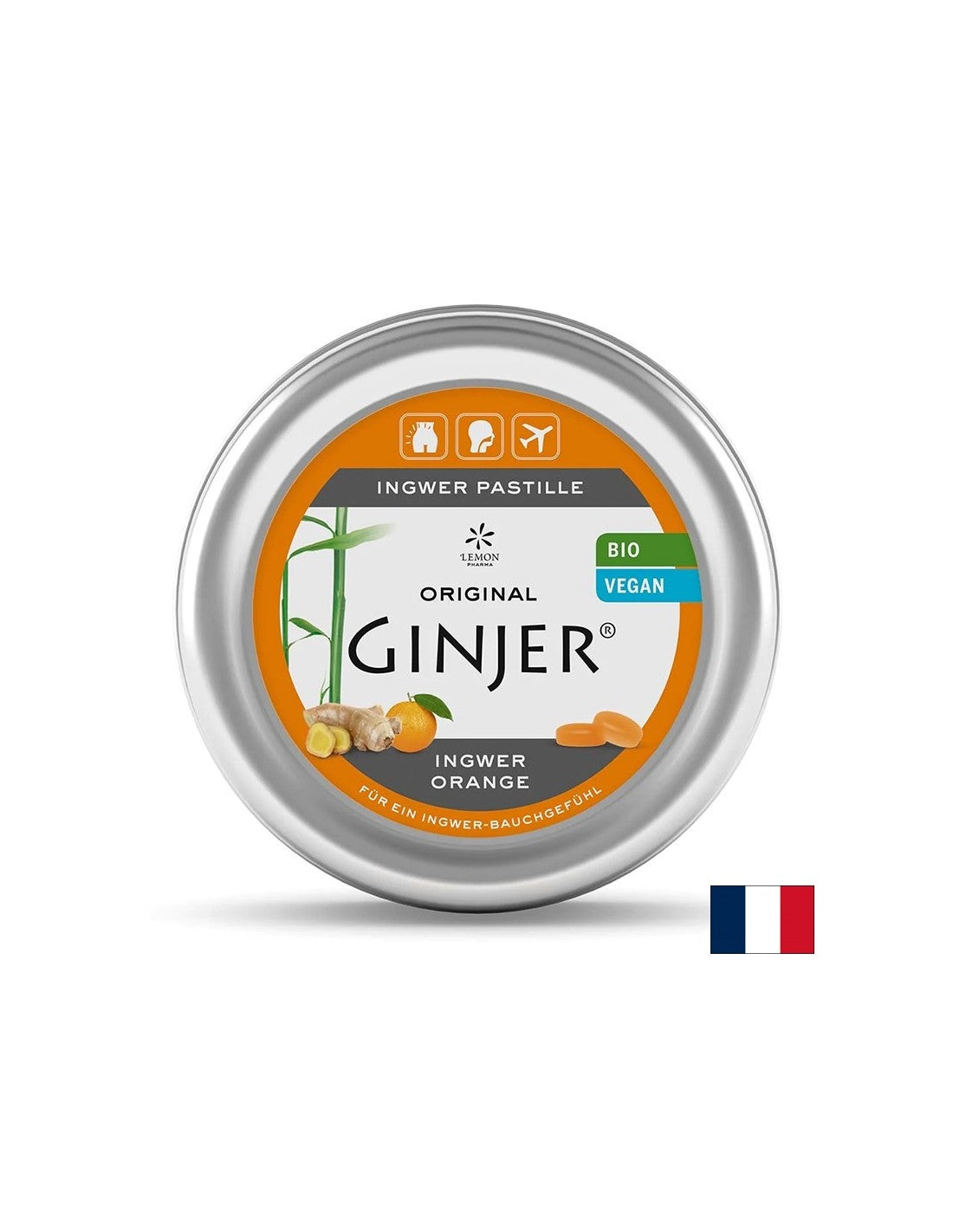 Пастили с Джинджифил и Портокал, 40 g Lemon Pharma  Lemon Pharma - Nutra Best Bulgaria