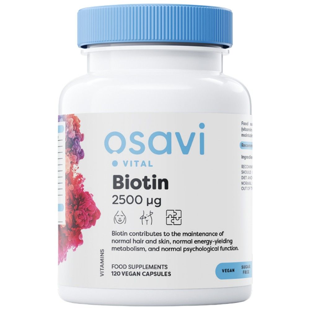 Biotin 2500 mcg - 120 капсули  Osavi - Nutra Best Bulgaria