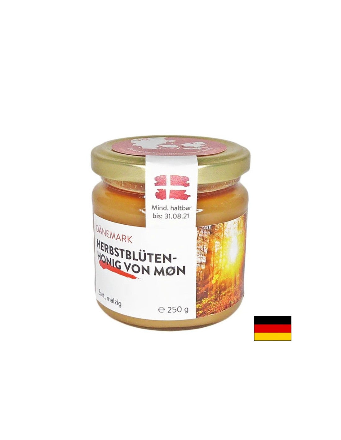 Пчелен мед от есенно-цъфтящи цветя (от остров Мьон, Дания), 250 g  Hanse Honig - Nutra Best Bulgaria