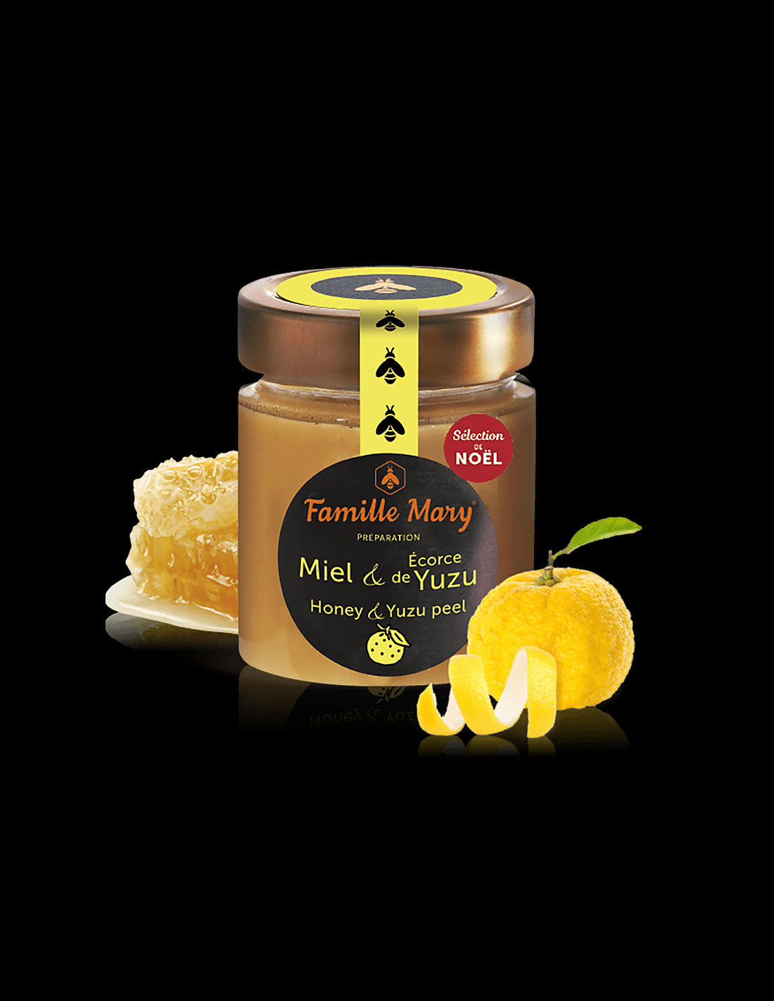Пчелен мед от френски цветя и кора от Юзу, 170 g  Famille Mary - Nutra Best Bulgaria