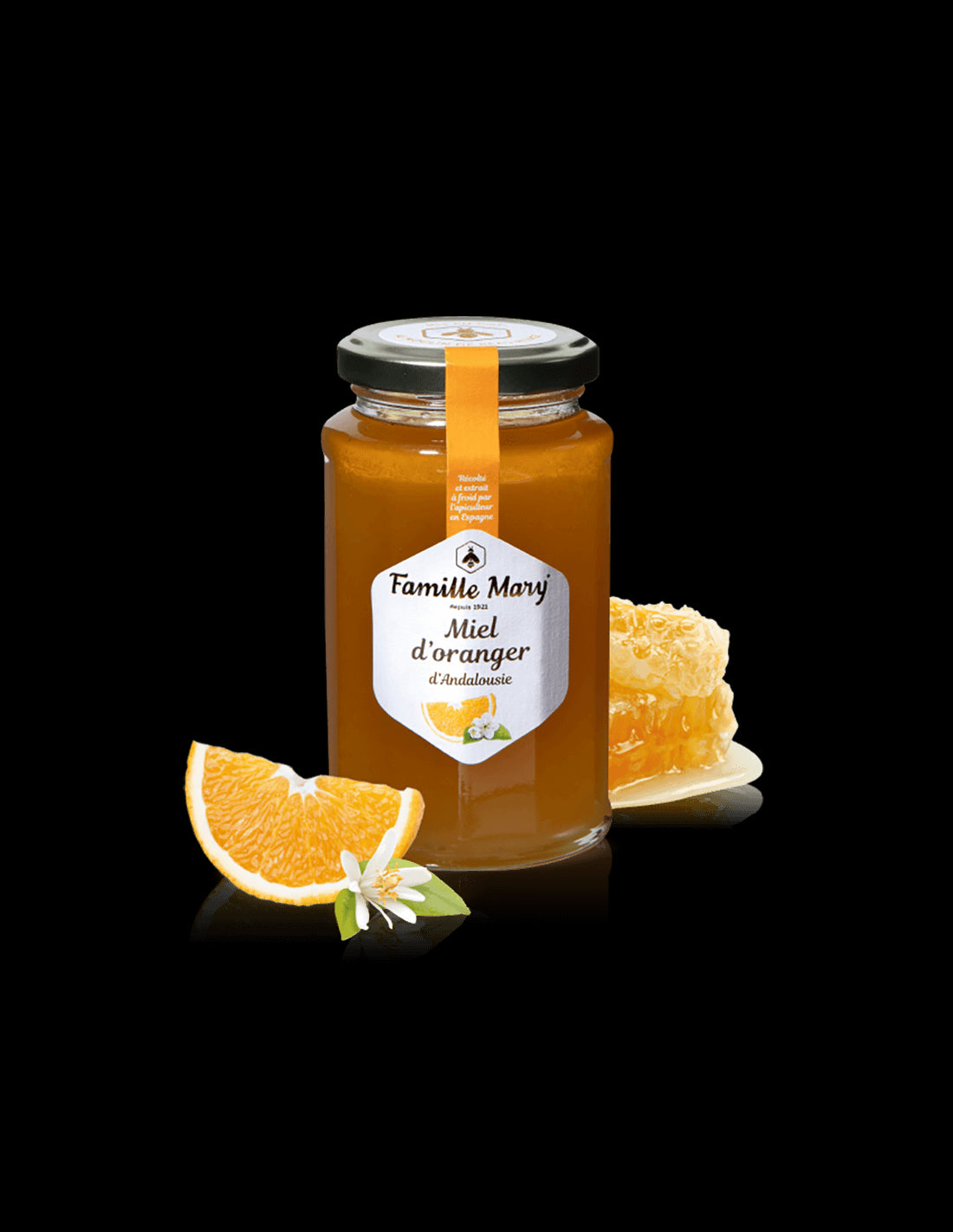 Пчелен мед от портокалово дърво (от Андалусия, Испания), 360 g  Famille Mary - Nutra Best Bulgaria
