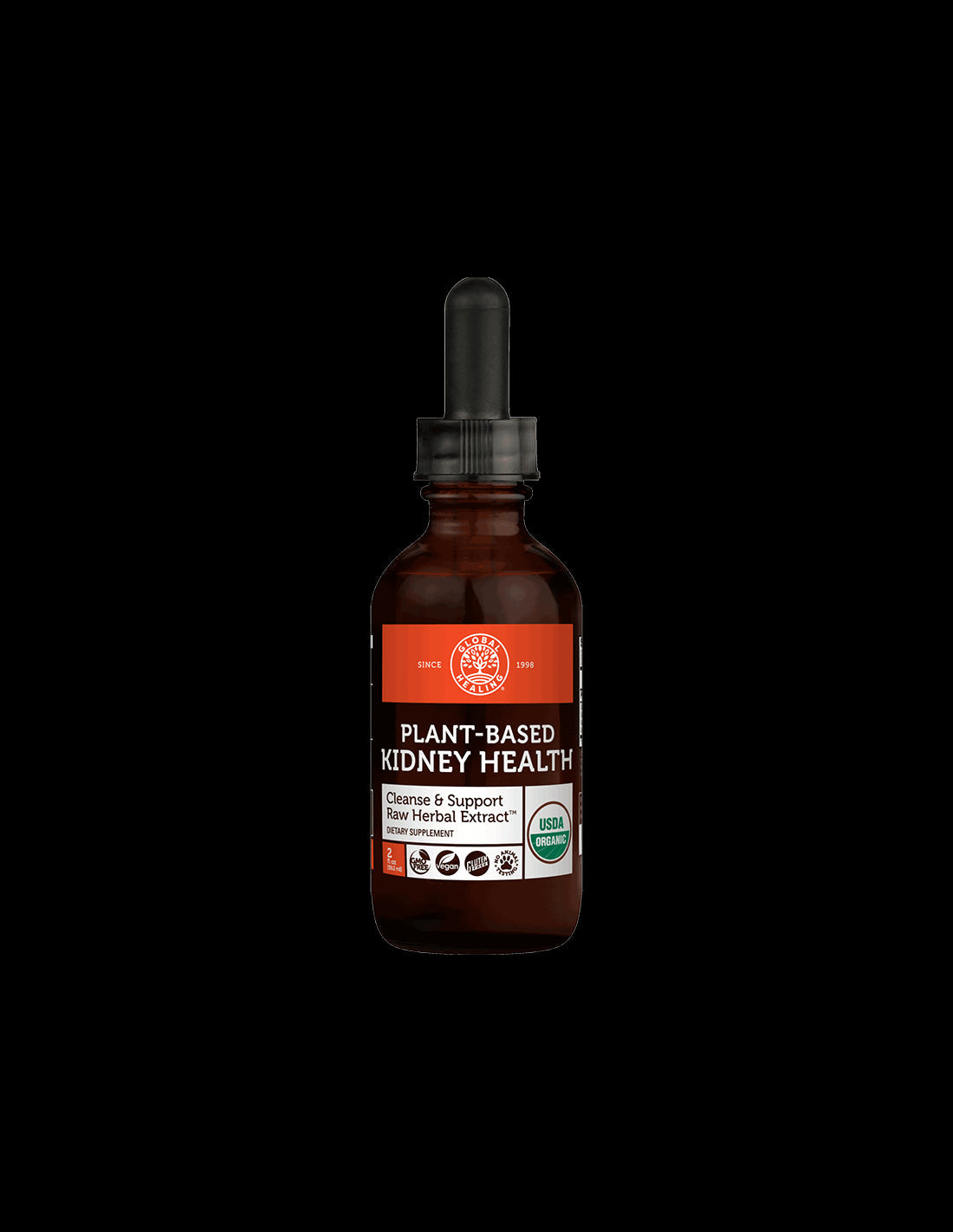 Plant-Based Kidney Health Cleanse & Support Raw Herbal Extract / Билкова смес за здрави бъбреци, 59.2 ml Global Healing  Global Healing - Nutra Best Bulgaria
