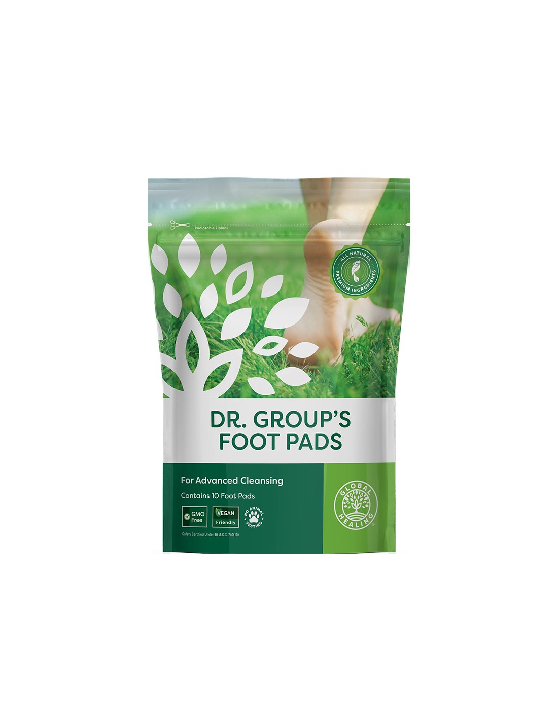 Плaстири за детоксикация, 10 бр  Global Healing - Nutra Best Bulgaria