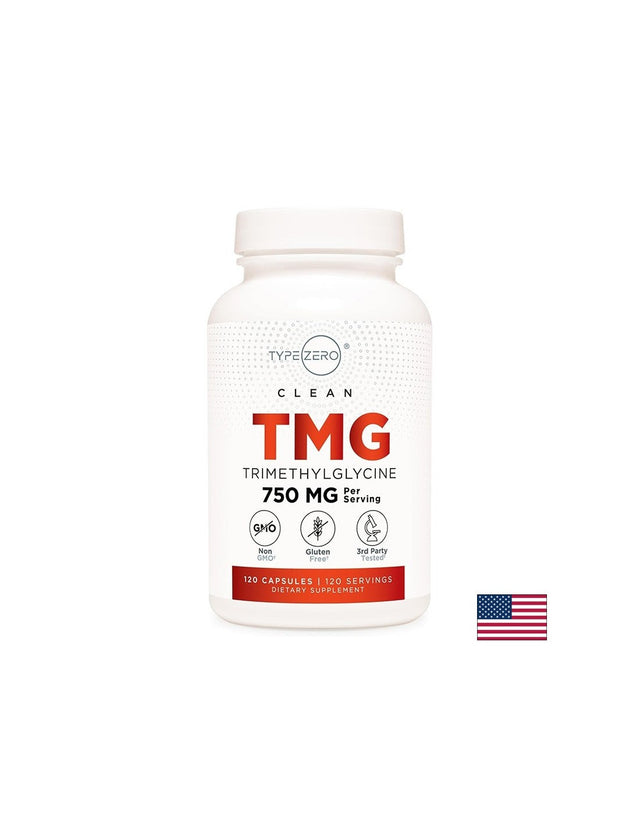 Поддържа нормалните нива на хомоцистеина - TMG (триметил глицин) TypeZero™, 750 mg х 120 капсули  Nutricost - Nutra Best Bulgaria