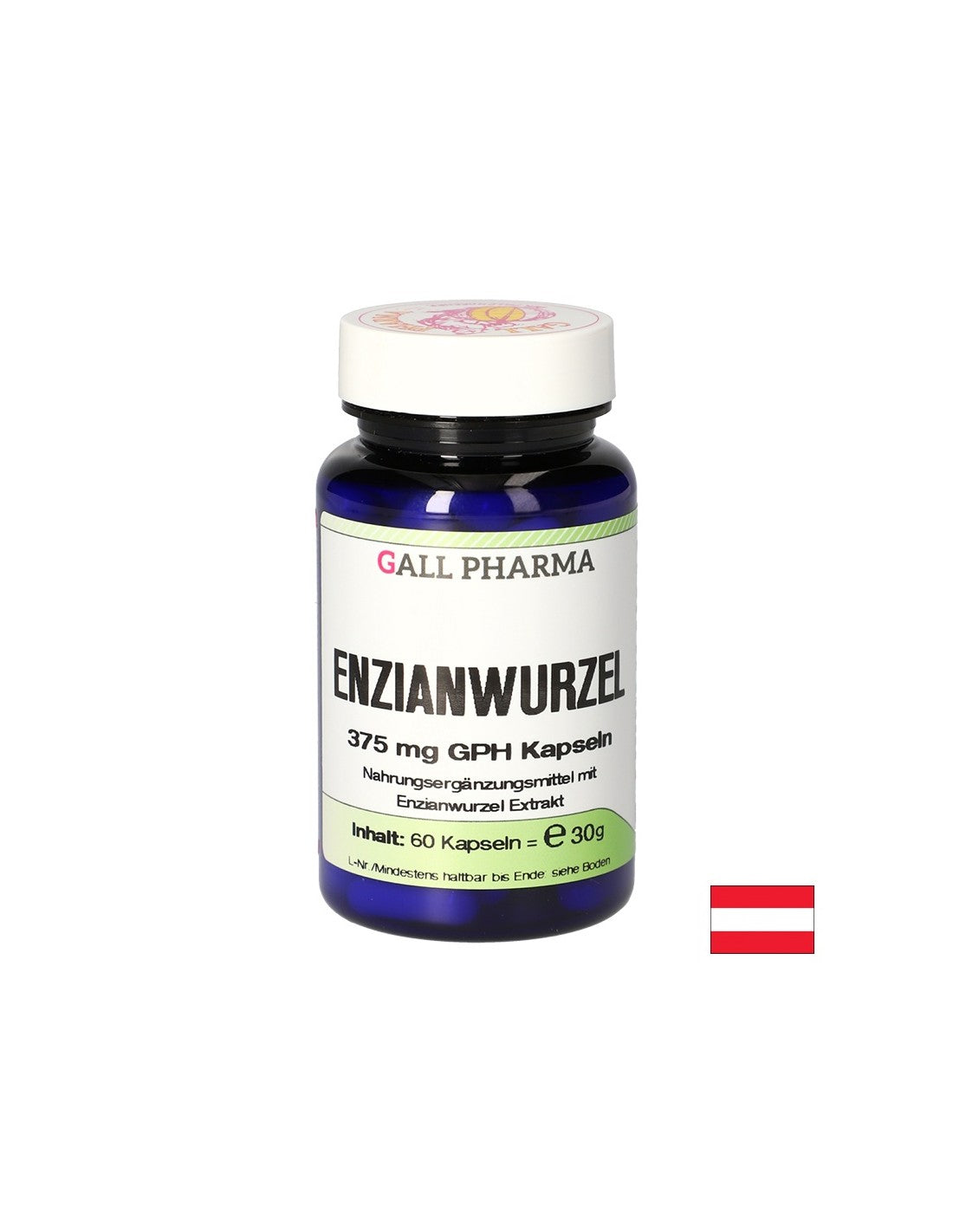 Подобрява храносмилането - Тинтява (екстракт от корен), 60 капсули  Gall Pharma - Nutra Best Bulgaria