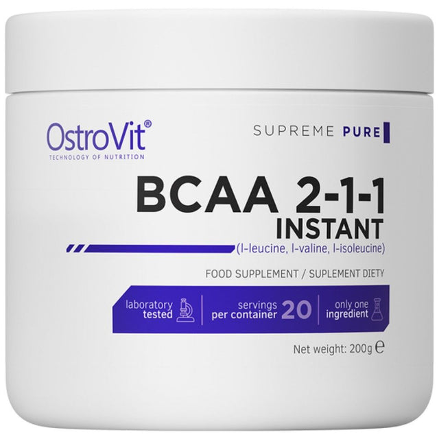BCAA Instant Powder - 200 грама  OstroVit - Nutra Best Bulgaria