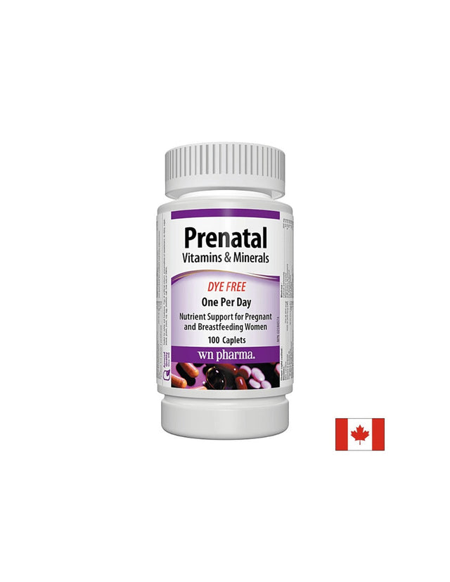 Пренатални мултивитамини и минерали, 100 каплети  Webber Naturals - Nutra Best Bulgaria