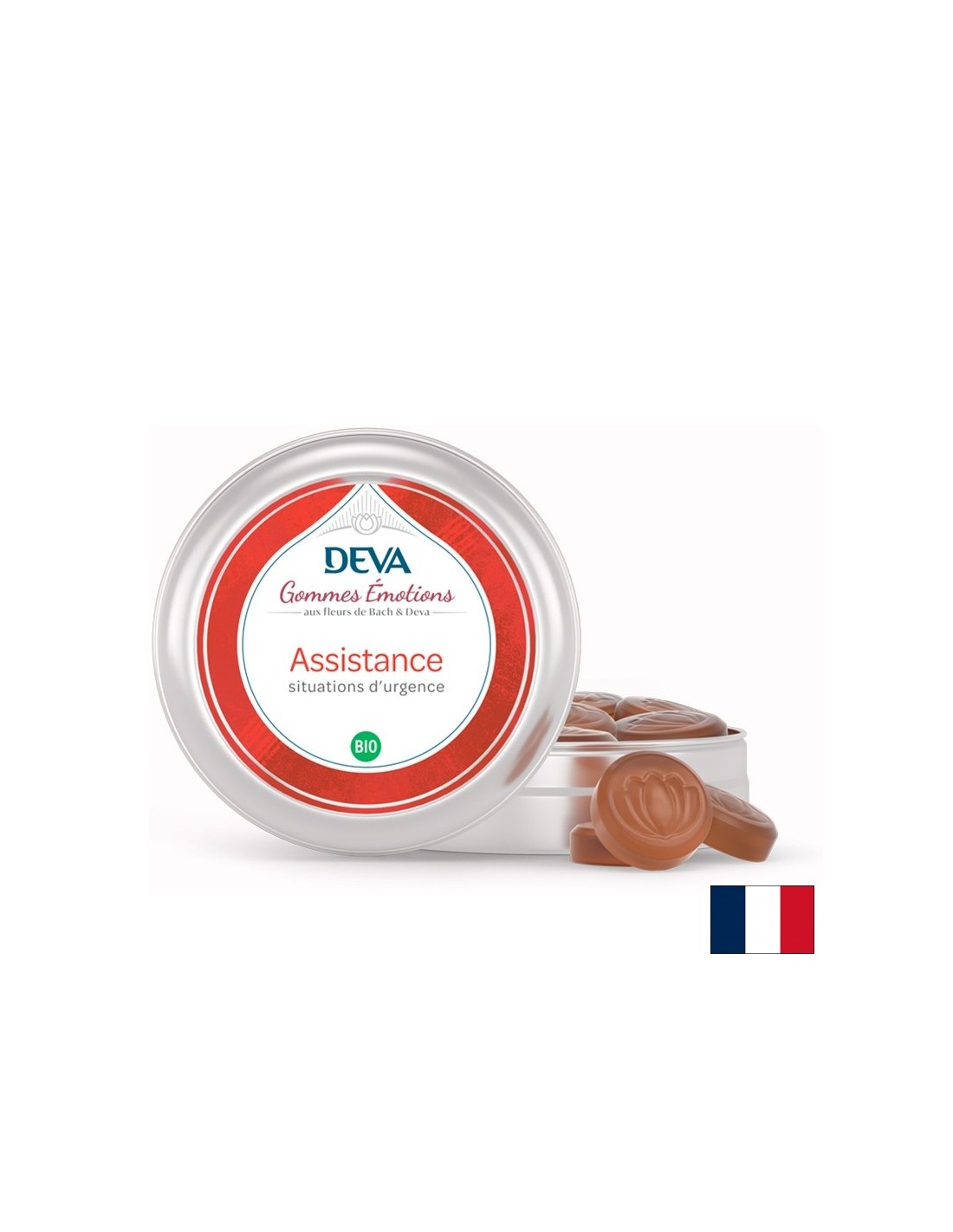 При стрес и страх - Дъвчащи билкови бонбони „ Първа помощ“ по метода на д-р Бах, 45 g  DEVA - Nutra Best Bulgaria