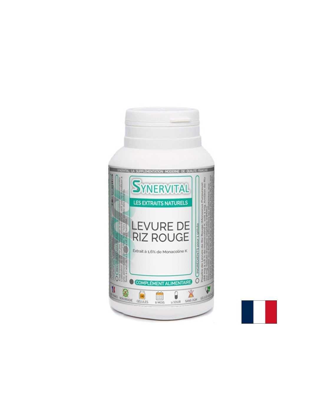 При висок холестерол - Червен ориз (от дрожди), 60 капсули  PhytoMoinsCher - Nutra Best Bulgaria