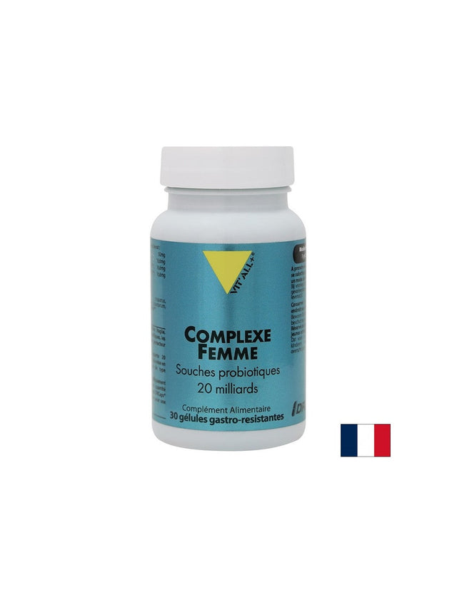 Пробиотик за жени, 20 млрд. активни пробиотици х 30 стомашно-устойчиви капсули  Vit'all Plus - Nutra Best Bulgaria