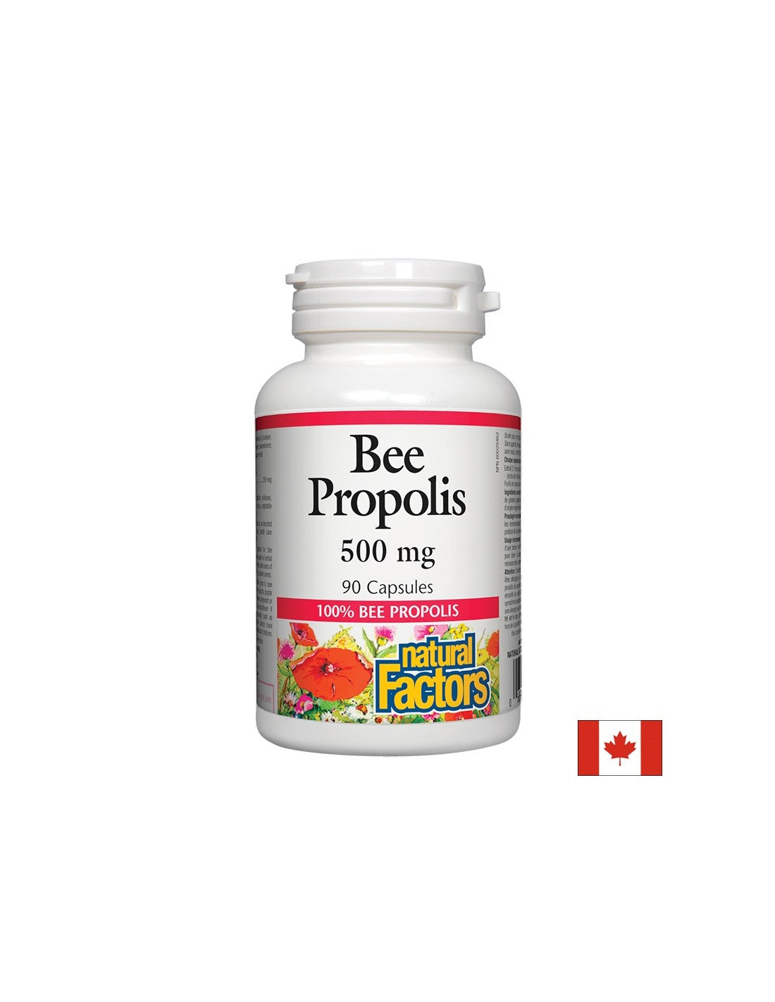Bee Propolis 500 mg - 90 капсули  Natural Factors - Nutra Best Bulgaria